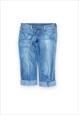 DOLCE AND GABBANA VINTAGE Y2K LIGHT BLUE 3/4 LENGTH SHORTS