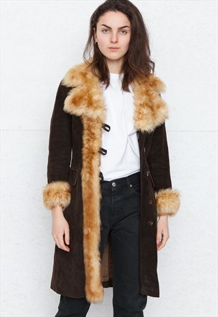 VINTAGE BROWN GETSKINN COAT