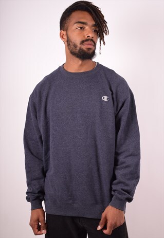 CHAMPION MENS VINTAGE SWEATSHIRT JUMPER XL GREY 90S