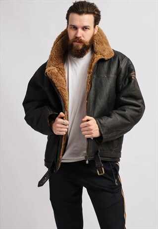 VINTAGE 90'S SHEARLING SHEEPSKIN COAT