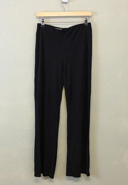 Vintage Y2K Stretchy Leggings Black Lightweight 