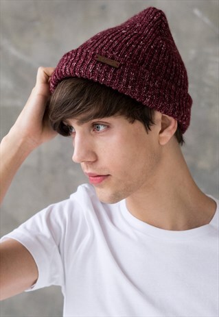 HAND KNITTED STYLE BEANIE FISHERMAN HAT HELIX ECO FRIENDLY