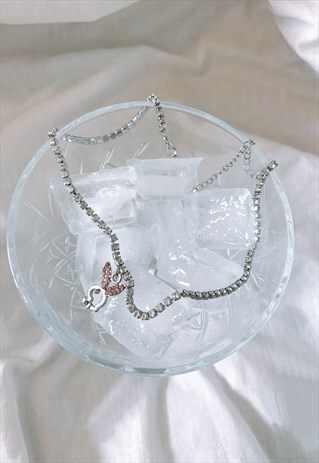 PINK PLAYBOY CHOKER NECKLACE