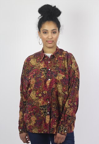 VINTAGE LEE PATTERNED COLOURFUL SHIRT
