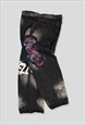 VINTAGE 90S HIP-HOP SKATE BAGGY JEANS IN BLACK