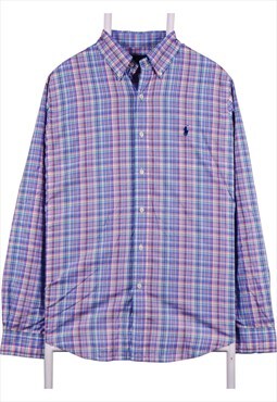 Vintage 90's Ralph Lauren Shirt Check Long Sleeve Button Up