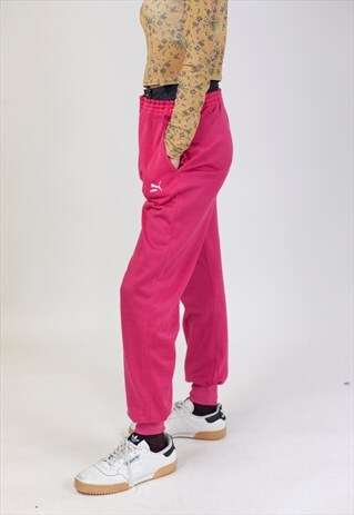 VINTAGE 90S PUMA PINK TRACKSUIT BOTTOMS