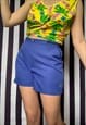 Vintage 80s blue mini athletic shorts, uk16