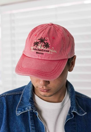 VINTAGE CABO SAN LUCAS MEXICO HAT LOGO 90S ONE SIZE 2.9