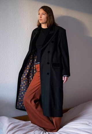 VINTAGE JEAN PAUL GAULTIER OVERSIZED COAT IN BLACK