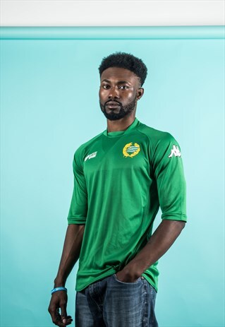 VINTAGE 1990S GREEN KAPPA FOOTBALL SHIRT