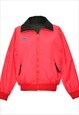 Vintage Red Zip-Front Columbia Ski Jacket - XL