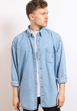 VINTAGE TOMMY HILFIGER DENIM SHIRT