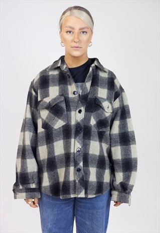VINTAGE 90'S FLANNEL FLEECE JACKET