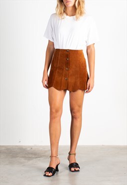 Women's Vintage Brown Skirt