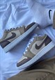MENS NIKE JORDAN 1 LOW BROWN AND BIEGE