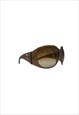 VINTAGE BVLGARI 2000'S OVERSIZED BROWN SUNGLASSES