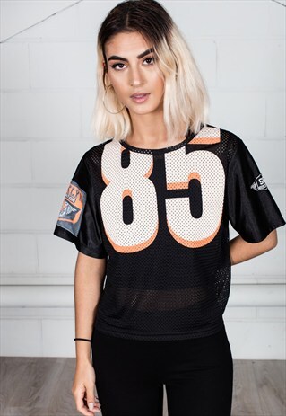 VINTAGE BROOKLYN CORPORATION CROPPED UNISEX JERSEY
