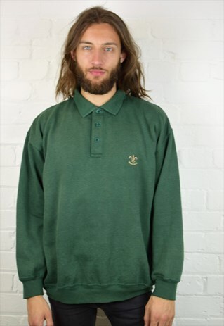 VINTAGE 90'S 1/4 BUTTON SWEATSHIRT