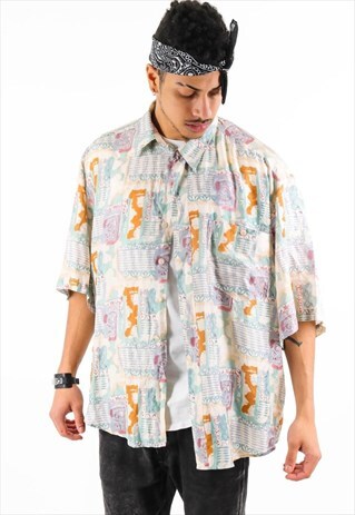 VINTAGE PATTERN SHIRT PSAW183D