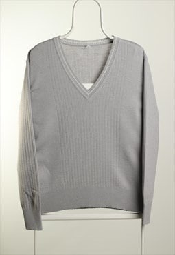 Borner Vintage V-neck Sweatshirt Grey Size L