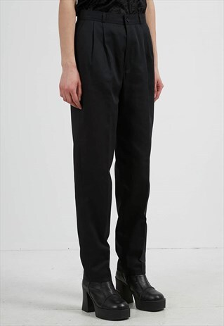 VINTAGE BLACK TROUSERS BOTTOMS