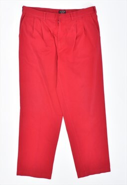 Vintage 90's Paul & Shark Chino Trousers Red
