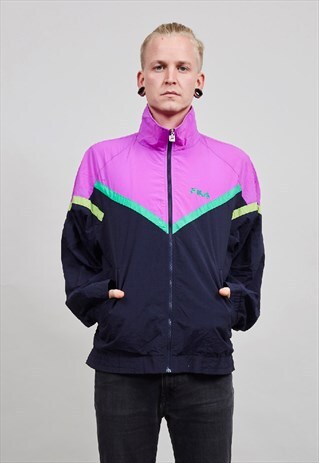 VINTAGE OVERSIZED FILA SHELL JACKET