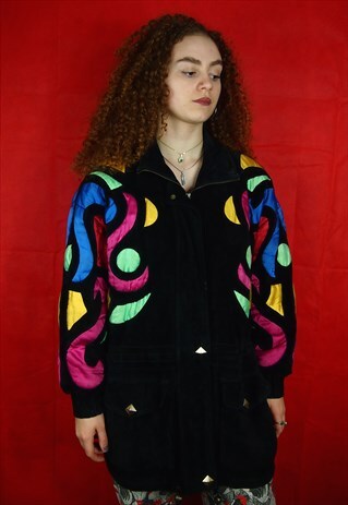 VINTAGE BLACK MULTI JACKET