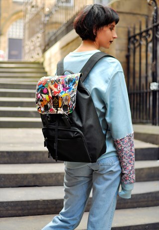 POP ART PANEL LAPTOP BACKPACK