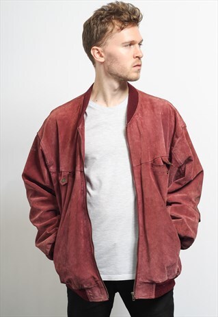 VINTAGE SUEDE BOMBER JACKET