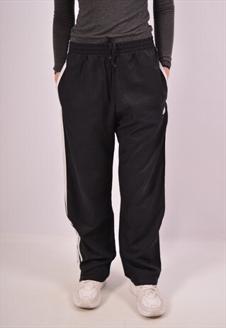 VINTAGE ADIDAS TRACKSUIT TROUSERS BLACK