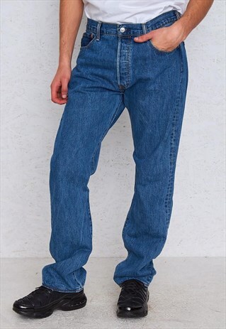 VINTAGE BLUE LEVI'S 501 FIT DENIM JEANS