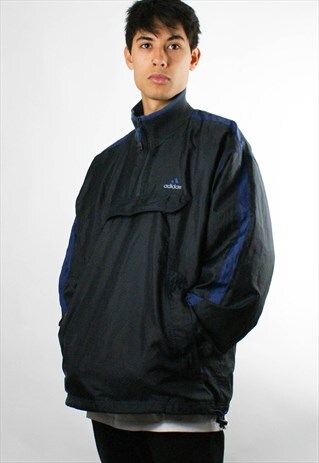 VINTAGE ADIDAS LINED SWEATSHIRT/ WINDBREAKER