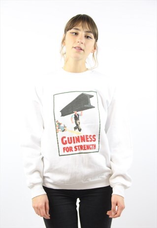 VINTAGE GUINNESS PRINT 90S SWEATSHIRT