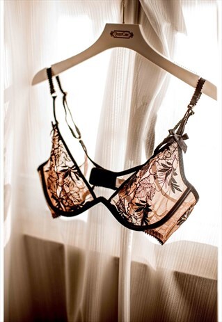 CALLISTA SHEER EMBROIDERY UNDERWIRED BRA