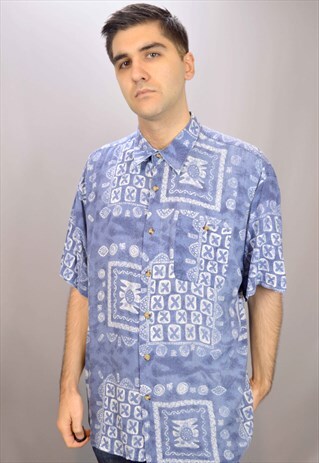 VINTAGE PATTERNED SHORT SLEEVE SHIRT