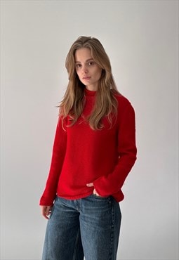 Aspesi Knit Red Sweater Jumper