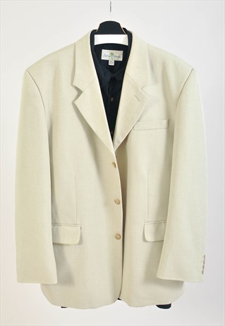 Vintage 90s blazer jacket in beige