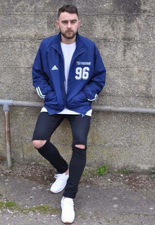 VINTAGE 90'S ADIDAS FOOTBALL WINDBREAKER TRACK JACKET
