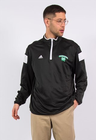 ADIDAS 1/4 ZIP SPORTS SWEATSHIRT WATERFORD WOLVERINES