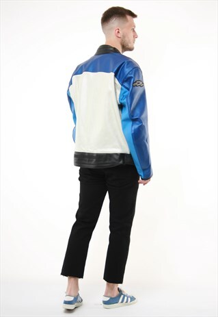 VINTAGE TRAGUARDI LEATHER MOTOCYCLE PROTECT JACKET 14100