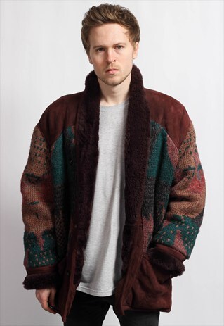 VINTAGE AZTEC SHERPA JACKET