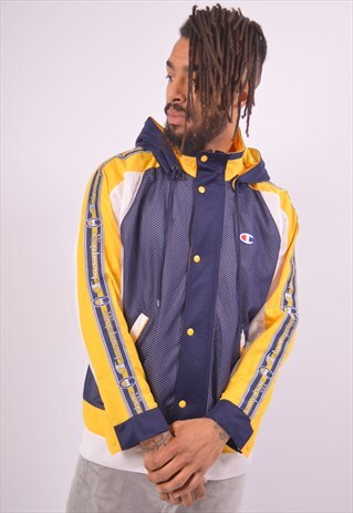 VINTAGE CHAMPION HOODIE SWEATER NAVY BLUE