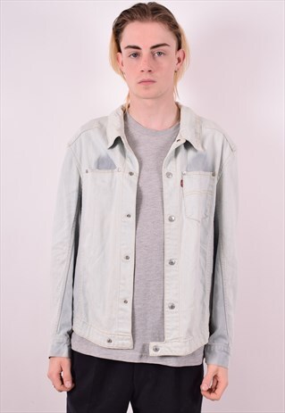 LEVI'S MENS VINTAGE DENIM JACKET MEDIUM BLUE 90S