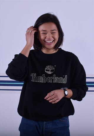BLACK TIMBERLAND SWEATSHIRT