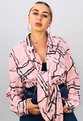 VINTAGE OVERSIZED PATTERN SHIRT