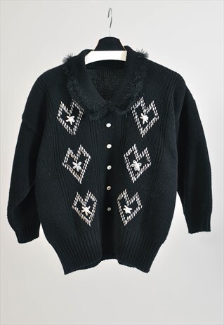 VINTAGE 80S JUMPER IN BLACK