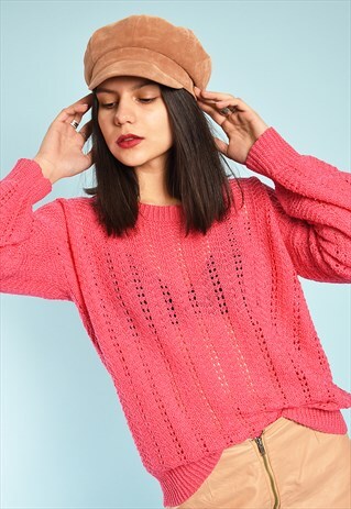 90'S RETRO MINIMALIST FESTIVAL KNIT JUMPER