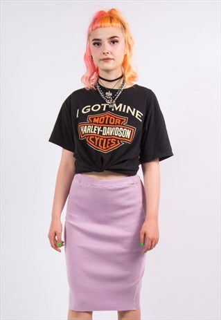 VINTAGE 90'S PINK KNIT PENCIL SKIRT